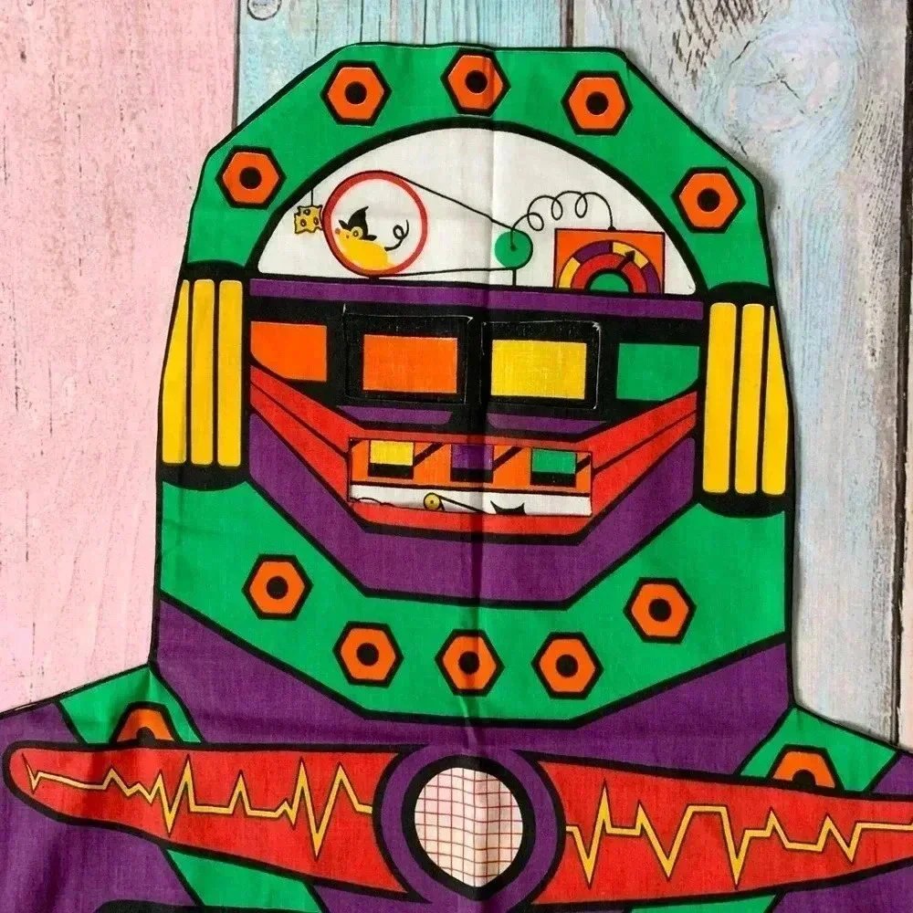 Vintage kids Halloween Robot apron costume